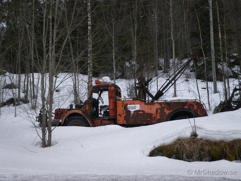 IMGP0664.JPG - När jag första gången stannade för att fota, så var det vår men minst en halvmeter snö kvar.