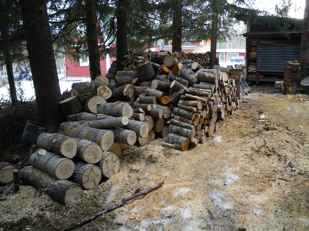 IMGP0736.JPG - Men det gör också mängden kubb och sågspån