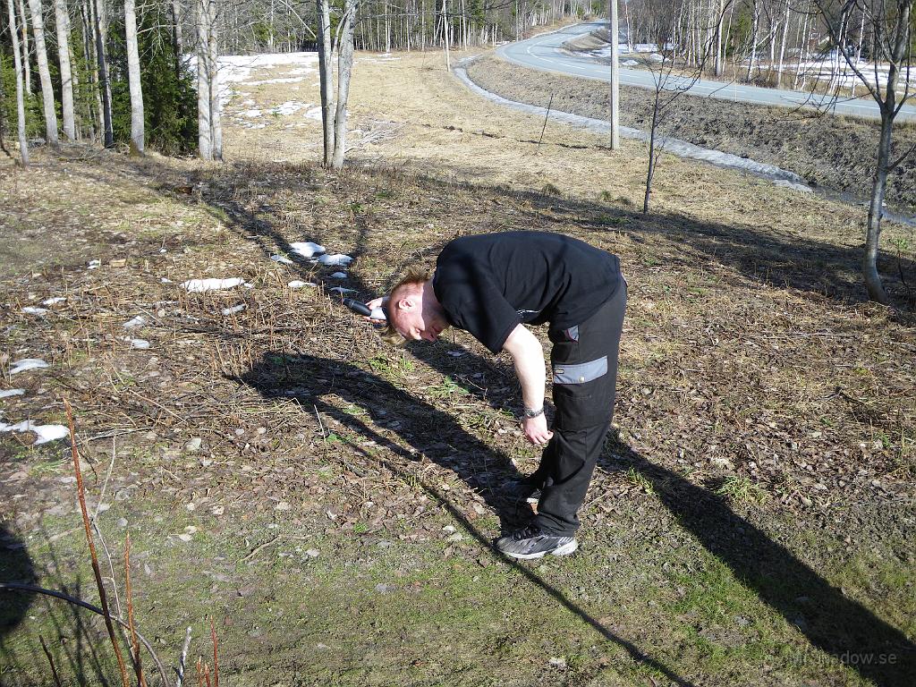 IMGP0747.JPG - Mellan vedklyvning och snöskottning så växer ju håret, så då kommer trimmern fram.