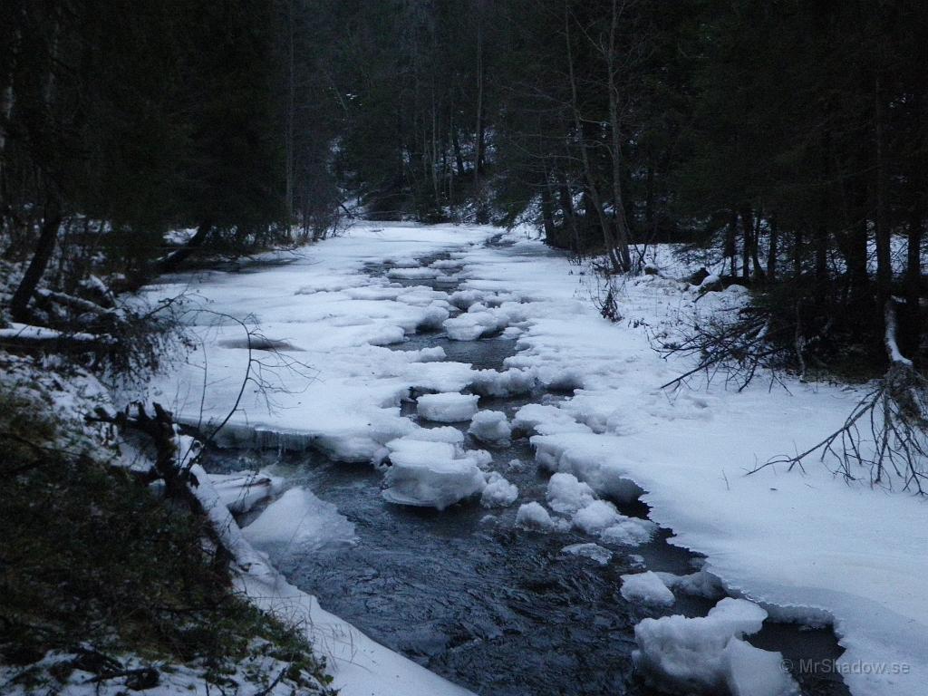 IMGP2432.JPG - 2009-12-11  Även om det är någon minusgrad, så fattas snön innan ån fryser igen