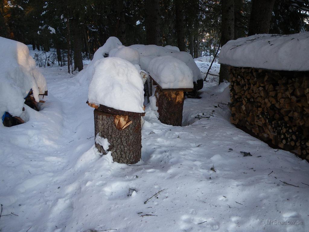 IMGP3006.JPG - Huggkubbarna har vinterhatt och väntar på våren.