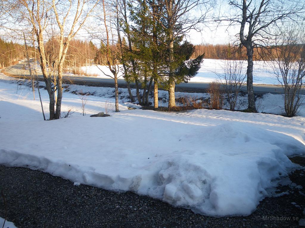 IMGP3171.JPG - Våren har kommit på allvar och nu minskar snötäcket fort.