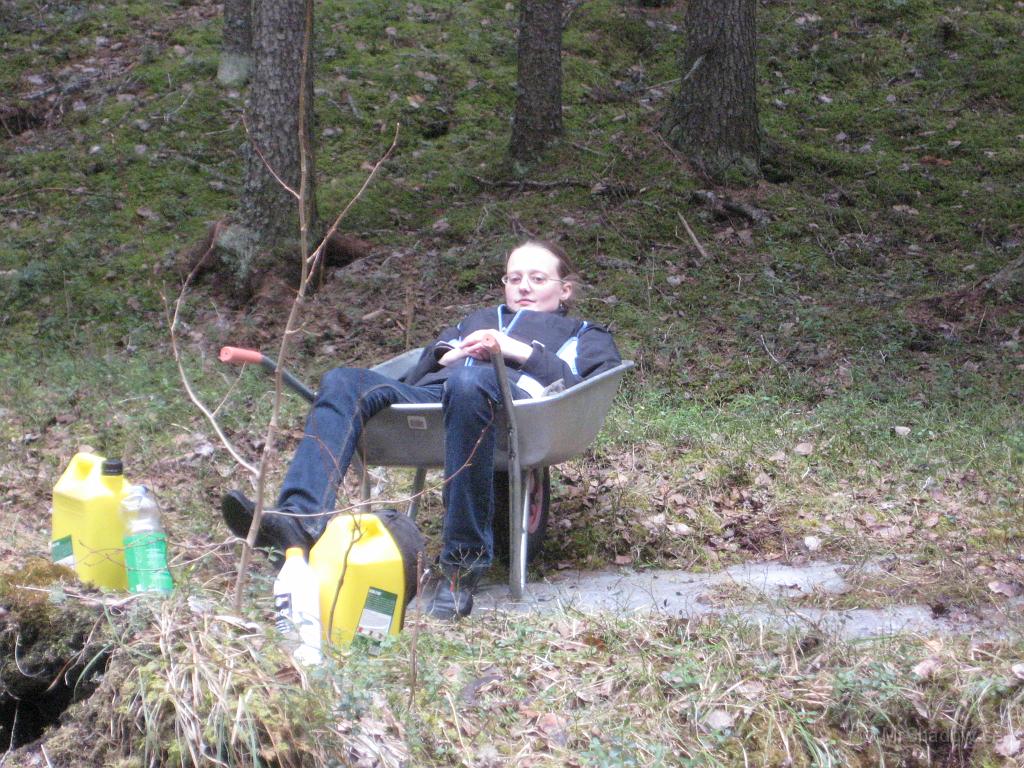 IX70_2705.JPG - Kallt och blött på backen och skottkärran var tom och ren ;-)