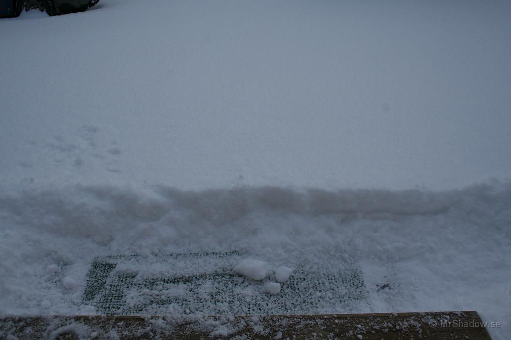 IMG_4074.JPG - Det är ju kall och lätt snö så detta är ju bara lite uppmjukning..